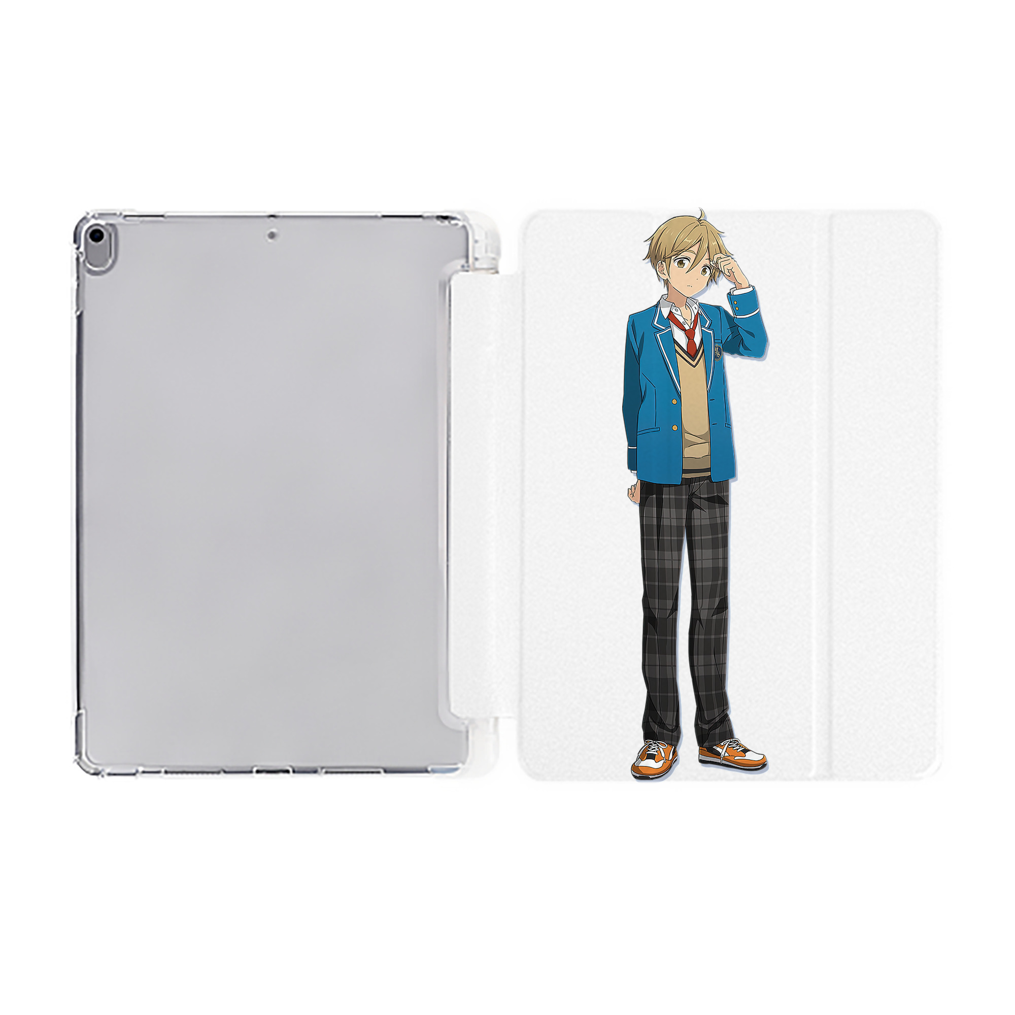 （画像用） あんさんぶるスターズ! Ensemble Stars IPad ケース ペン収納付き 三つ折りスタンド PUレザー×シリコン 対応機種9.5/10.5/10.9インチ